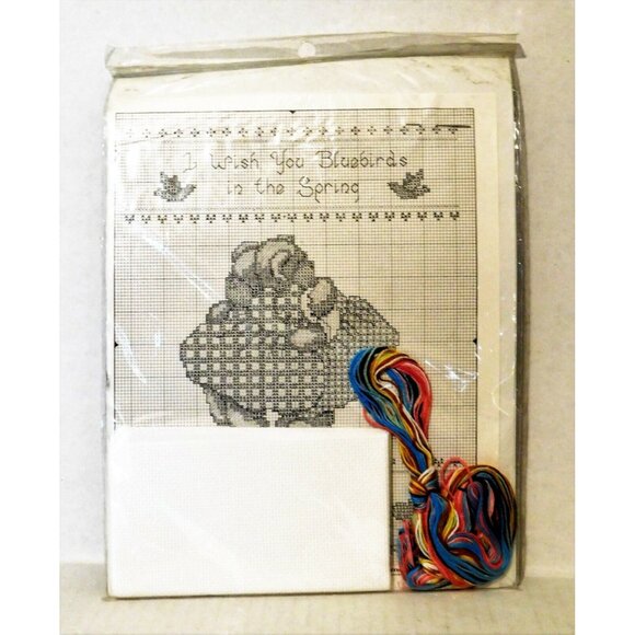 Monarch Horizons Friendship Sampler Counted Cross Stitch Kit 8x10 CS53 Bears NEW - Picture 3 of 3